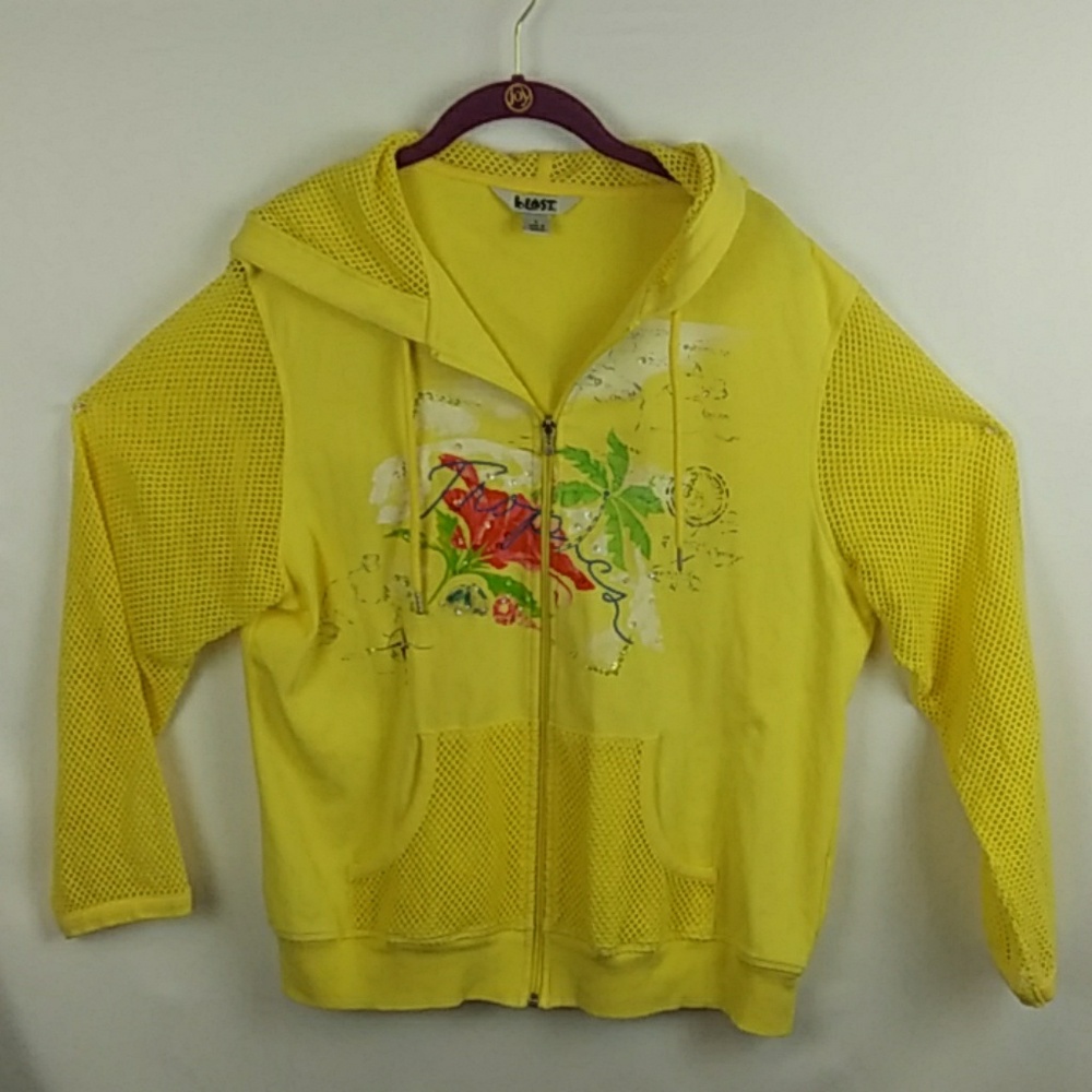 Large Yellow Blast Jacket with Netted Sleeves